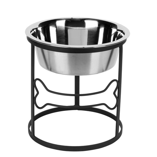 Single raised dog food bowl hotsell