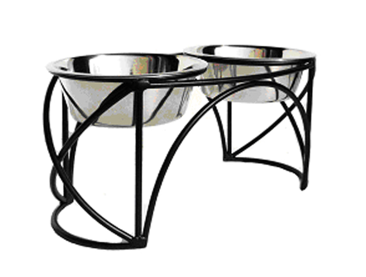 Elevated Dog Bowl Stand Arch