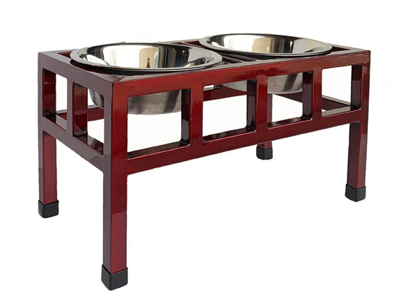 Pets Stop Indus Double Diner Feeder Natural, Small