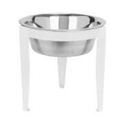 Vision Single Bowl Elevated Diner - Indoor and Outdoor - Metal Dog Bowl - Raised Pet Feeder