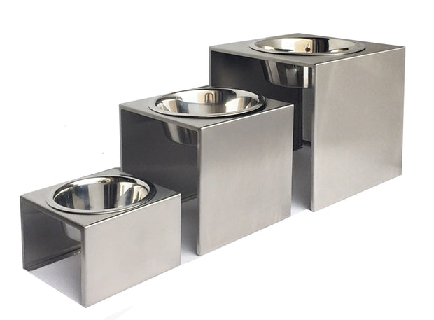 PEts Stop Slate Diner Dog Food Bowls size Small Medium Large