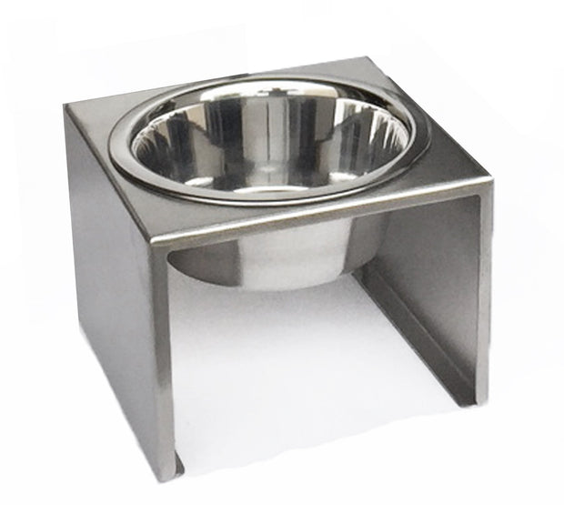 Pets Stop Indus Steel Double Diner Feeder White, Large