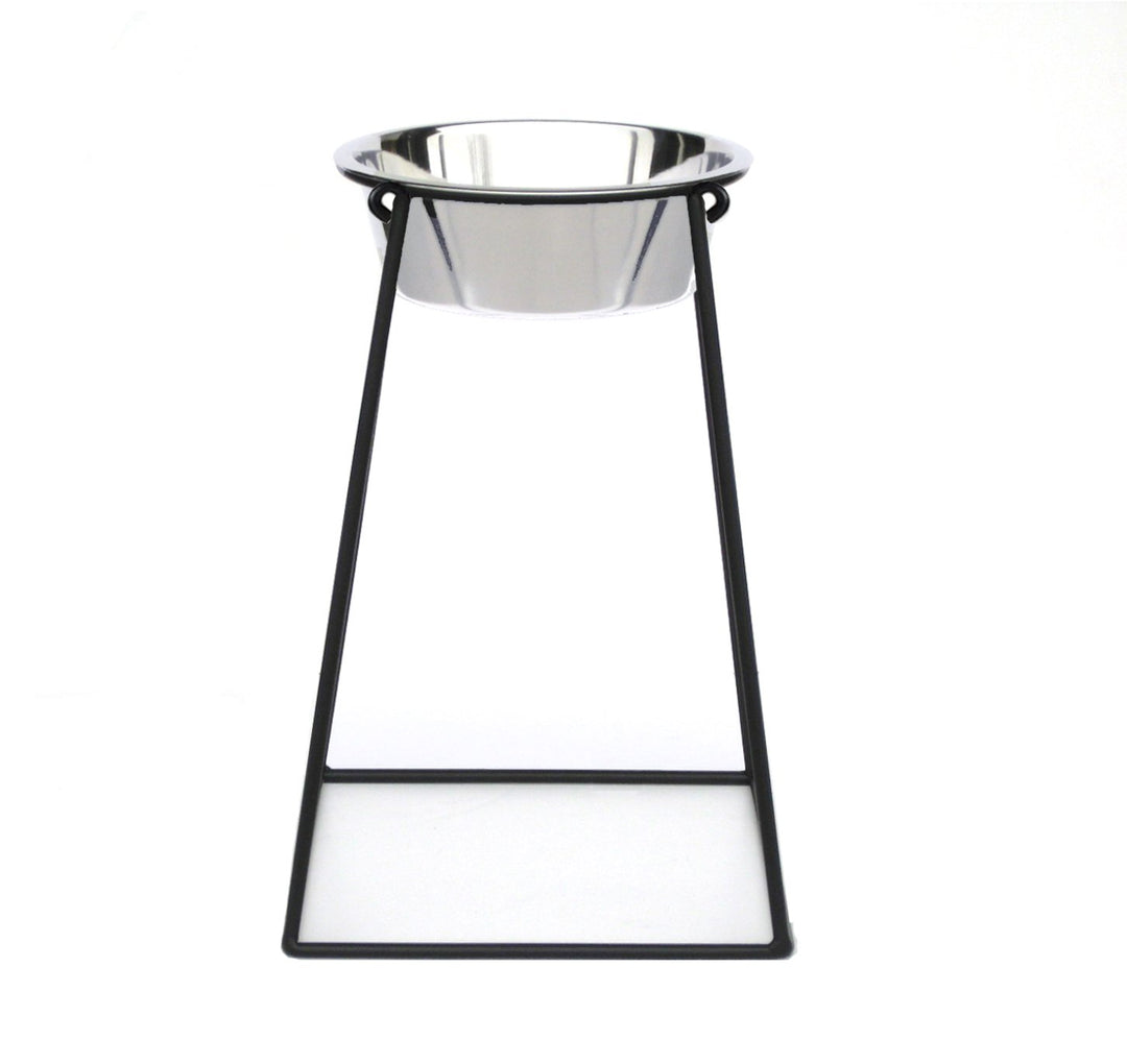 Single dog dish stand on sale