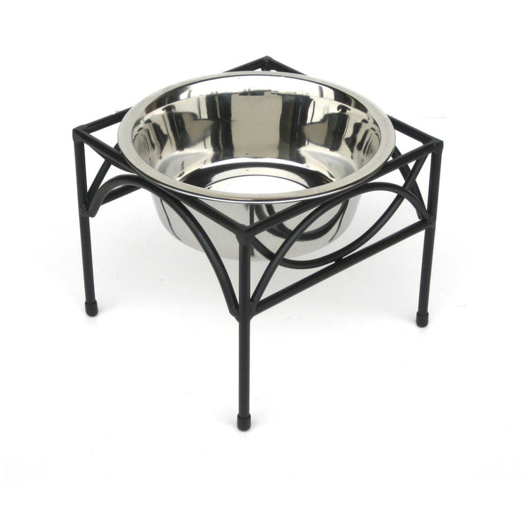 Classic Raised Single Dog Feeder High Stand + Bowl High stand